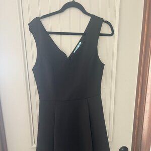 Women's Black Large Boutique Fit and Flare dress